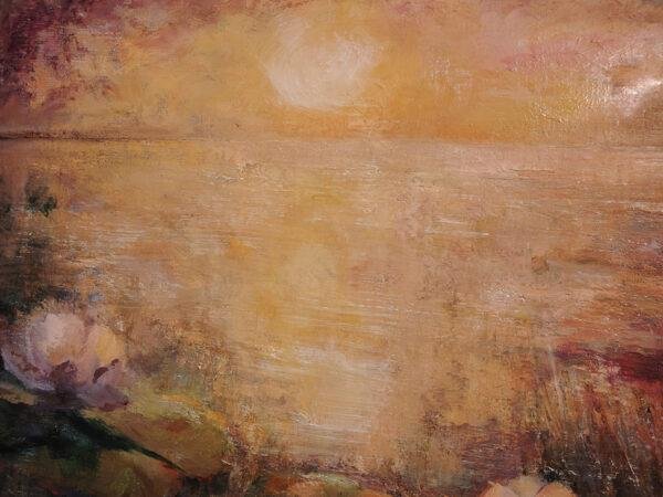 "Crépuscule sur les Nénuphars" par l'artiste ukrainienne Iryna Malynovska