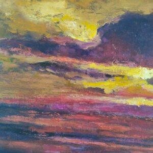 beauté et l'intensité d'un coucher de soleil enflammé