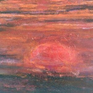 beauté et l'intensité d'un coucher de soleil enflammé