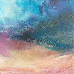 magie et la tranquillité d'un crépuscule céleste, où le ciel se transforme en un kaléidoscope de couleurs se reflétant sur une étendue d'eau calme