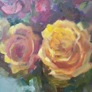 vue partielle 3362 Bouquet de Roses Peinture par Malynovska