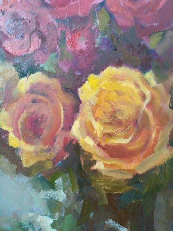 vue partielle 3362 Bouquet de Roses Peinture par Malynovska