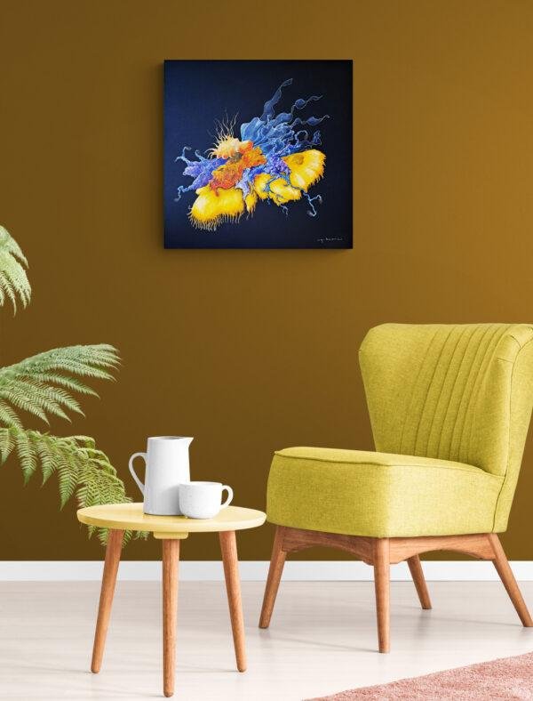 toile-ABYSSUS-1 fond-noir-