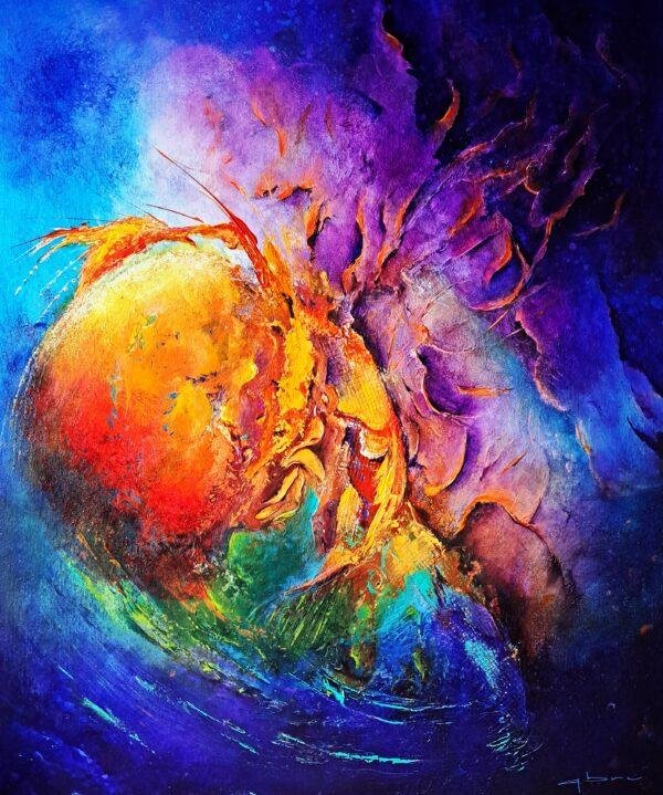 Toile-acrylique-décrivant-l'etoile-aldebaran