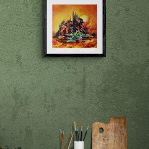 toile-ANABIOSE- sur-mur-gris