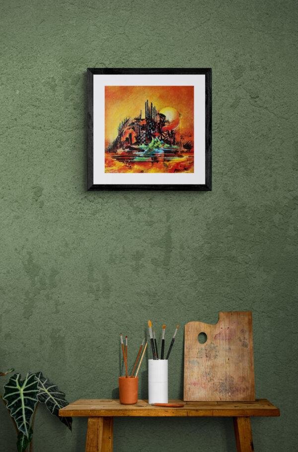 toile-ANABIOSE- sur-mur-gris