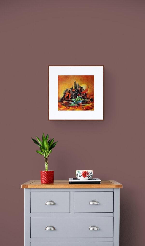 toile-ANABIOSE-sur mur-violet