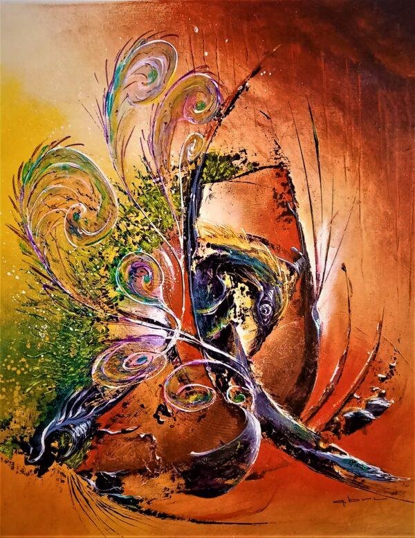 DOMINATION,acrylique,toile,lin