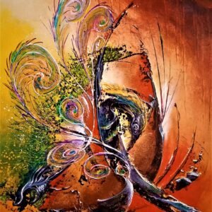 DOMINATION,acrylique,toile,lin