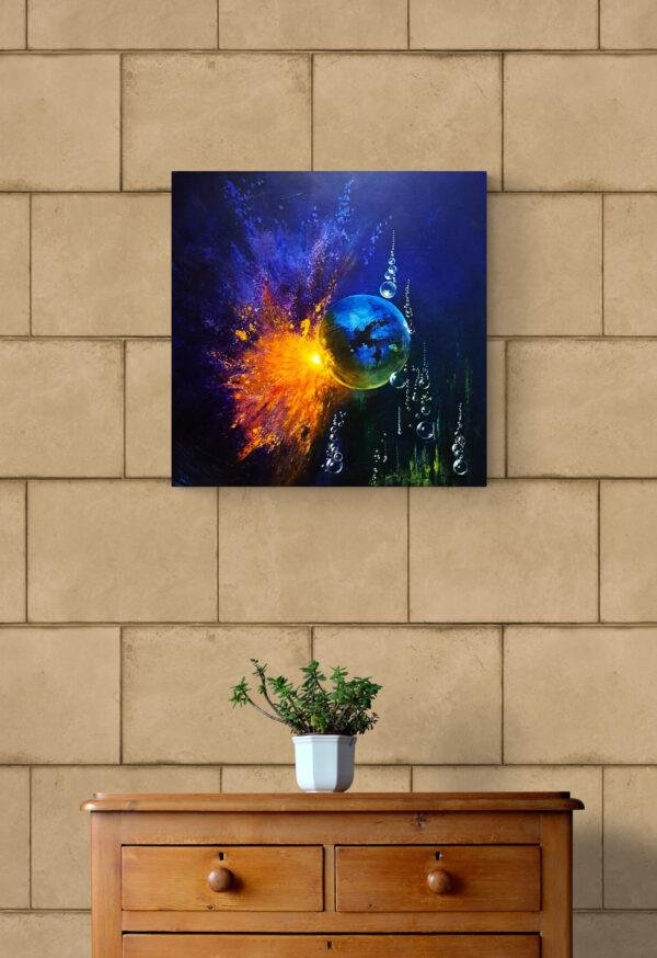 toile-DUALISME-au-dessus-d'une-commode