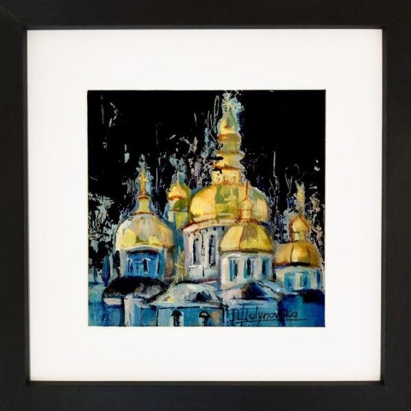 Éclats Dorés sous le Ciel Nocturne iryna malynovska