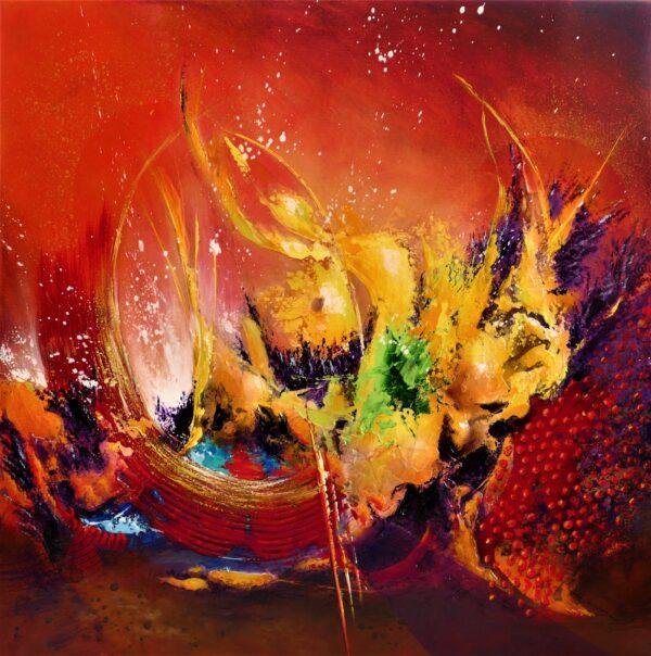 Toile abstraite en acryliqueGENESIS