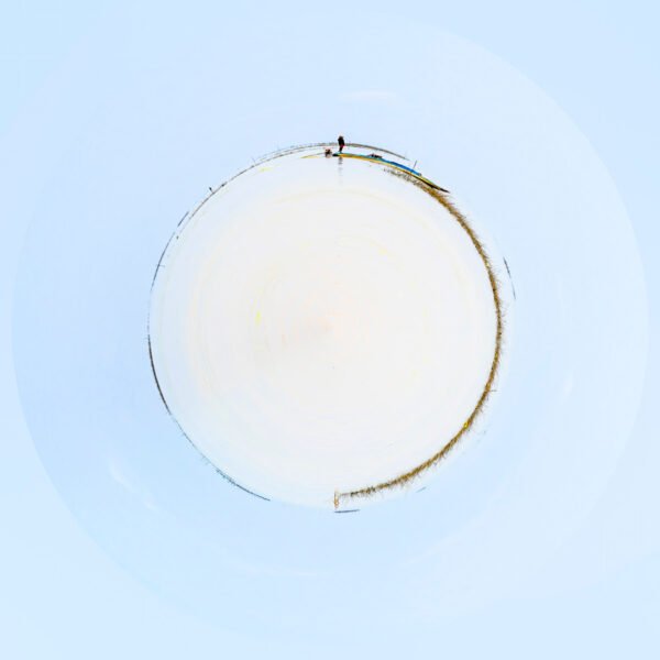 Photo mini planète d'un lac au Cambodge