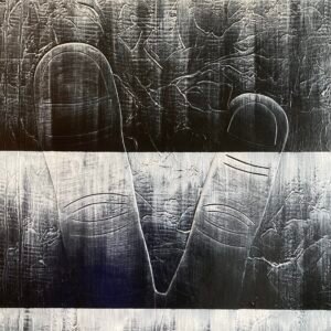 No peace end No love 2022 130×97 cm résine No peace end No love 2022 130×97 cm résine