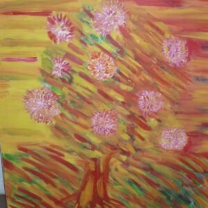 Fleurs en flamme