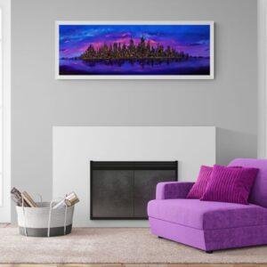 RENAISSANCE acrylique sur cheminée