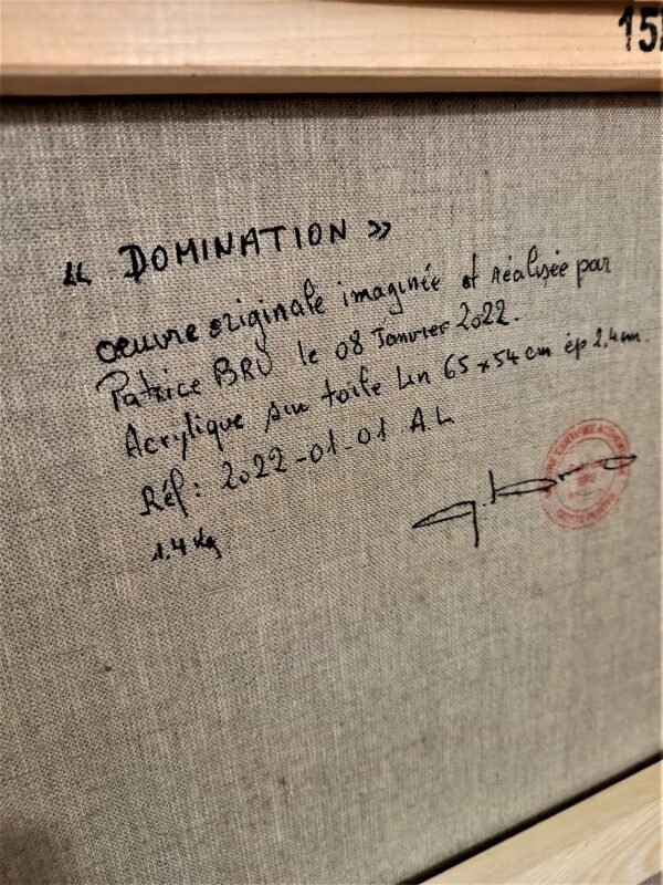 Verso,toile,DOMINATION