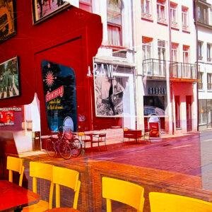 Vitrine et café