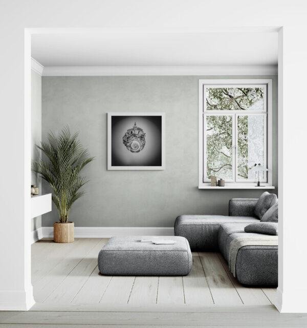 L’Œil du Mont en situation dans un living