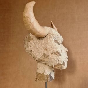 minotaure sculpture carton Atelier Marie Thivrier 2025