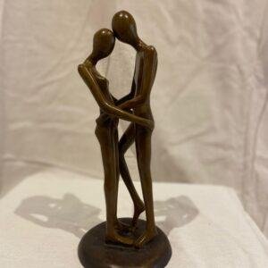 Bronze Petit couple en tête à tête