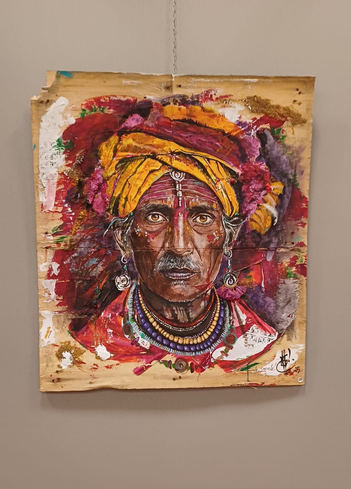 « Dudji,Sage Indien » 59x70cm « Dudji,Sage Indien » 59x70cm