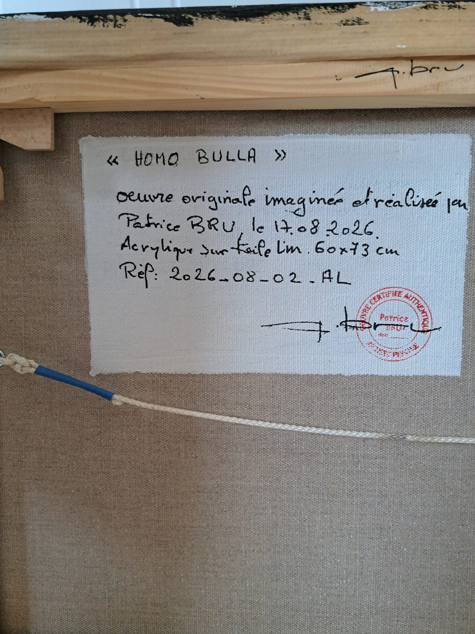 HOMO BULLA VERSO